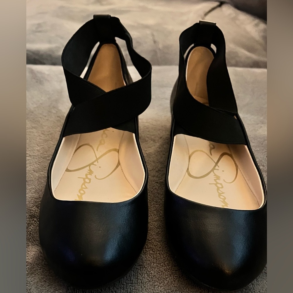 Jessica Simpson Black Ballet Flats